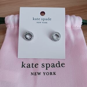Kate Spade Silver Spade Stud Earrings